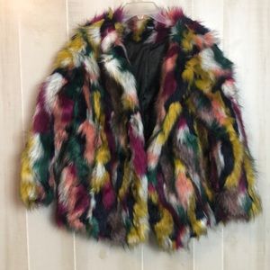 Medium Sheen faux fur jacket beautiful